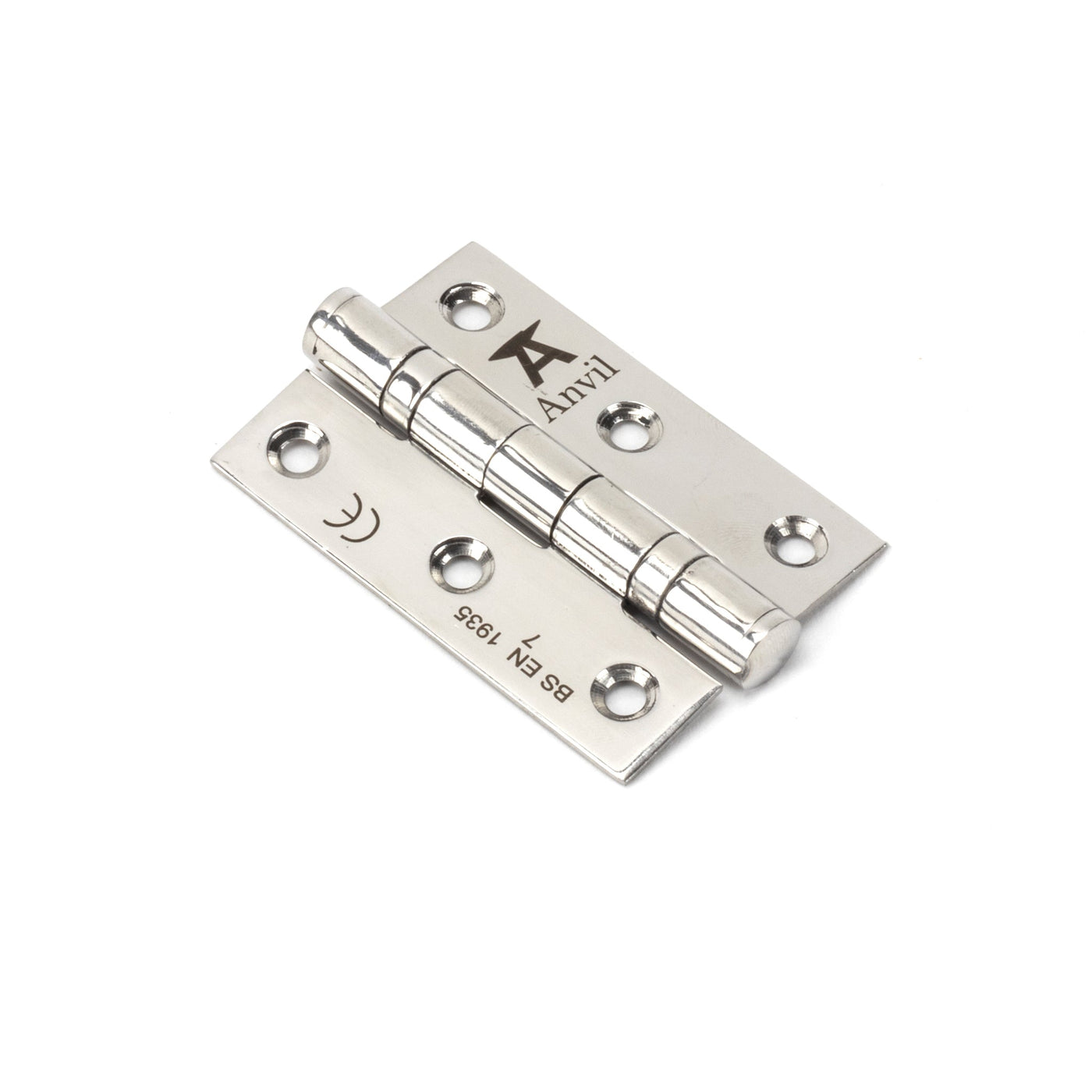 From The Anvil 91782 - External Beeswax 3" Ball Bearing Butt Hinge (pair) #finish_polished-stainless-steel