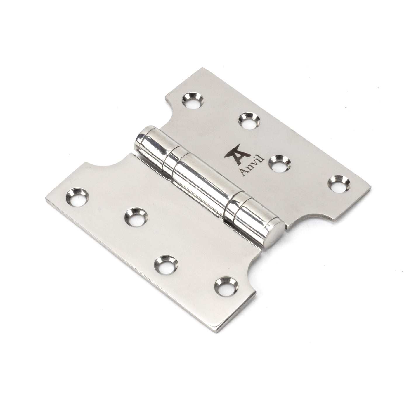 From The Anvil 49577 - Polished SS 4" x 2" x 4" Parliament Hinge (pair) #finish_polished-stainless-steel