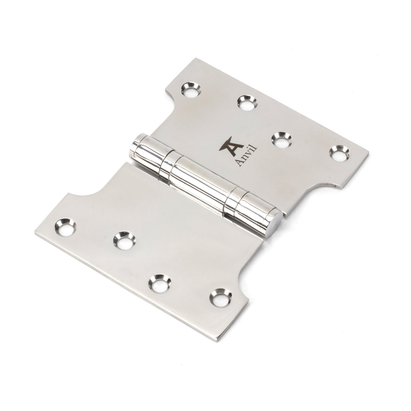 From The Anvil 49578 - Polished SS 4" x 3" x 5" Parliament Hinge (pair) #finish_polished-stainless-steel