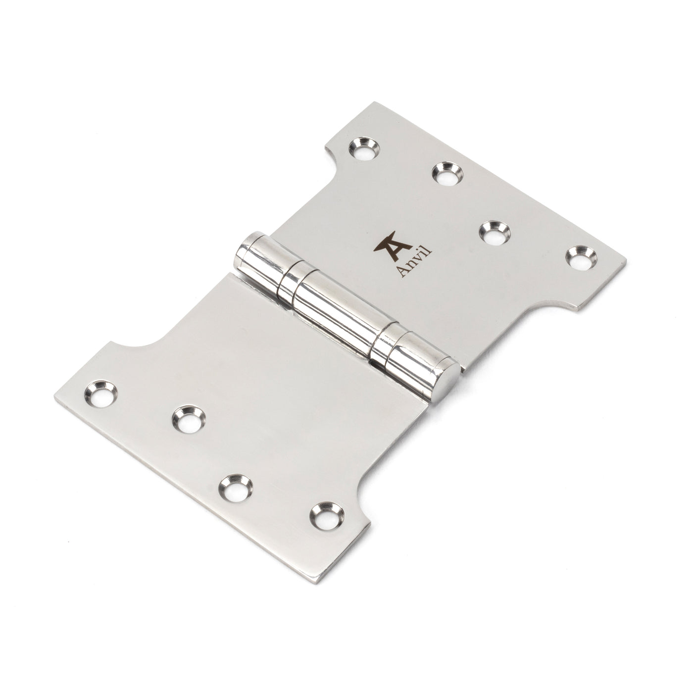 From The Anvil 49579 - Polished SS 4" x 4" x 6" Parliament Hinge (pair) #finish_polished-stainless-steel