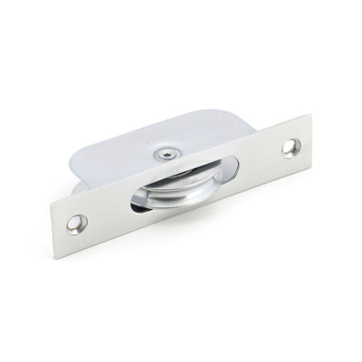 From The Anvil 49588 - Satin Chrome Square Ended Sash Pulley 75kg  #finish_satin-chrome