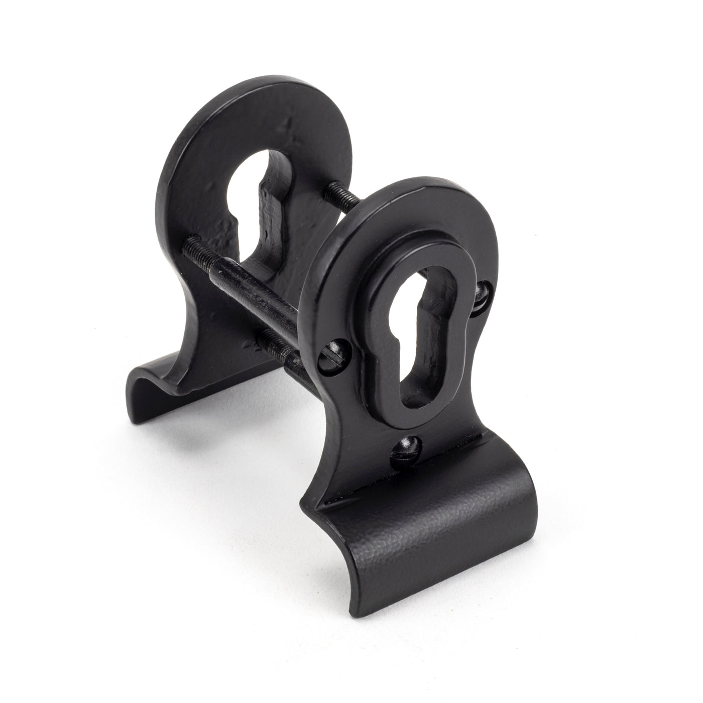 From The Anvil 49597 - Matt Black 50mm Euro Door Pull (Back to Back fixing) #finish_matt-black