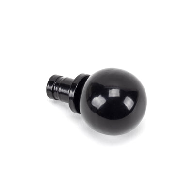 From The Anvil 49899 - Black Ball Curtain Finial (pair)  #finish_black