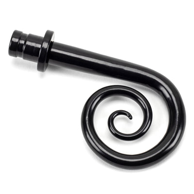 From The Anvil 49907 - Black Monkeytail Curtain Finial (pair)  #finish_black