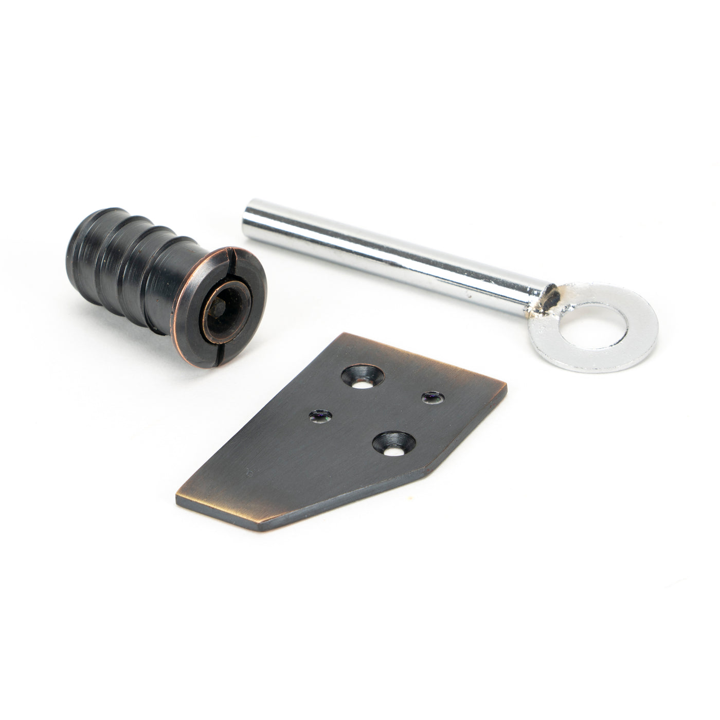 From The Anvil 49916 - Aged Bronze Key-Flush Sash Stop  #finish_aged-bronze