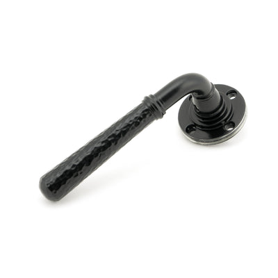 From The Anvil 49984 - Black Hammered Newbury Lever on Rose Set (Square) - Unsprung