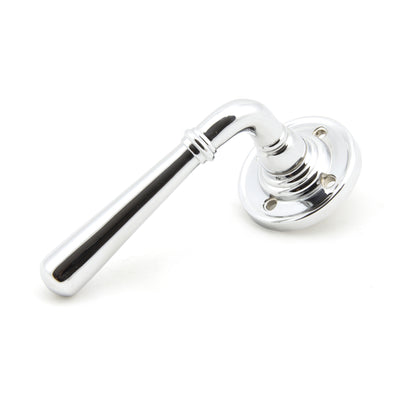 From The Anvil 50093 - Polished Chrome Newbury Lever on Rose Set - Unsprung #finish_polished-chrome