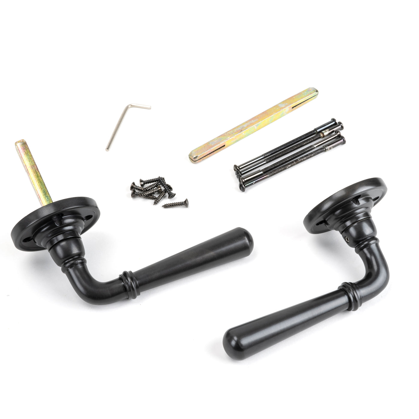 From The Anvil 50094 - Aged Bronze Newbury Lever on Rose Set - Unsprung