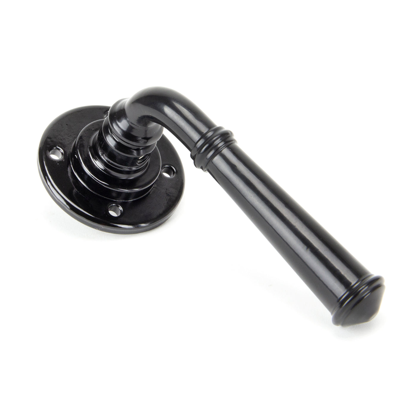 From The Anvil 50097 - Black Regency Lever on Rose Set - Unsprung #finish_black