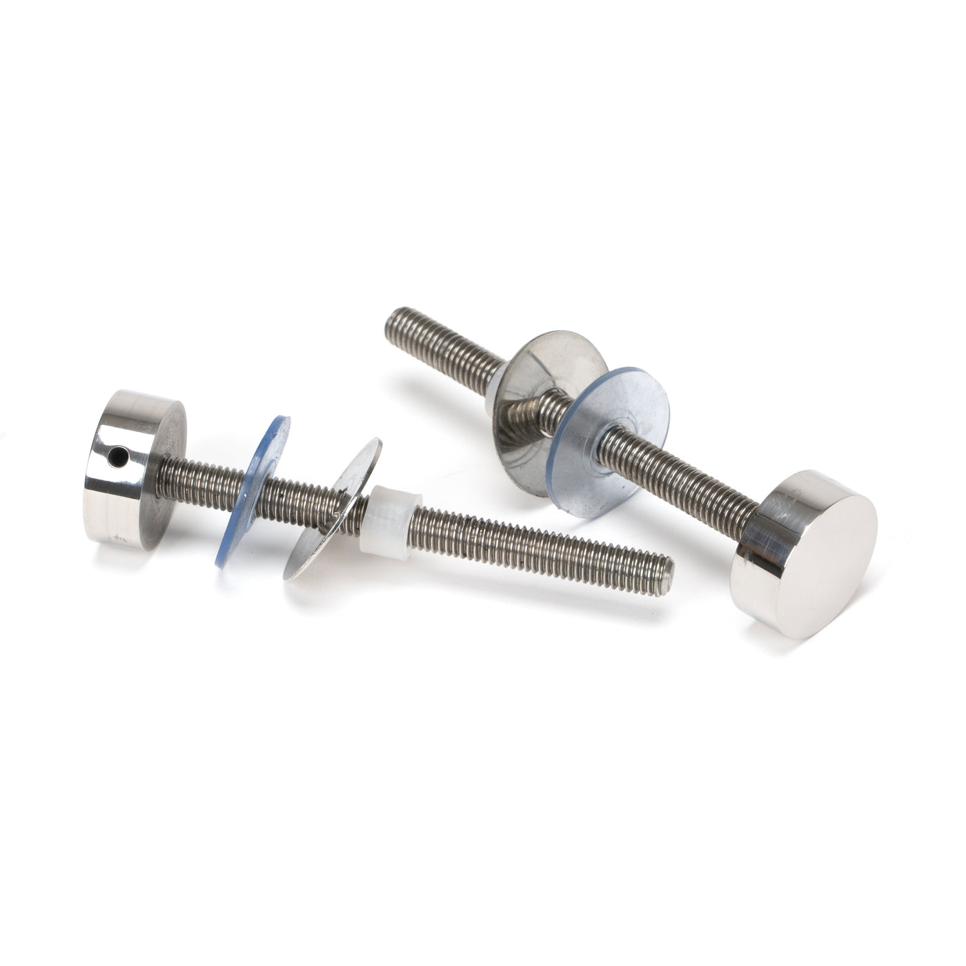 From The Anvil 50272 - Polished SS (304) 100mm Bolt Fixings for T Bar (2) #finish_polished-stainless-steel