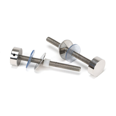 From The Anvil 50272 - Polished SS (304) 100mm Bolt Fixings for T Bar (2) #finish_polished-stainless-steel