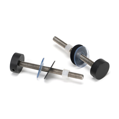 From The Anvil 50273 - Matt Black SS (304) 100mm Bolt Fixings for T Bar (2) #finish_matt-black