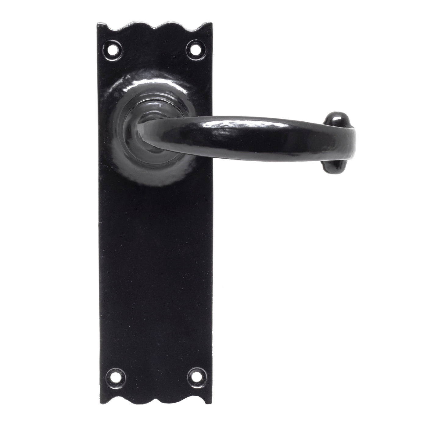 From The Anvil 73107 - Black Cottage Lever Latch Set  #function_latch