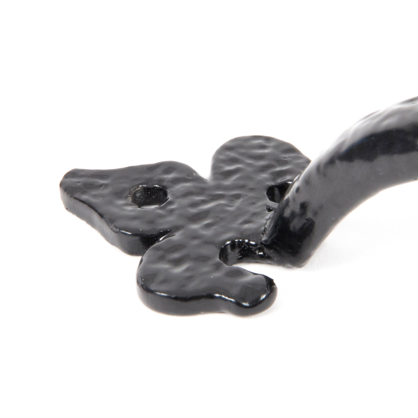 From The Anvil 73141 - Black Cast 6" Fleur De Lys Pull Handle