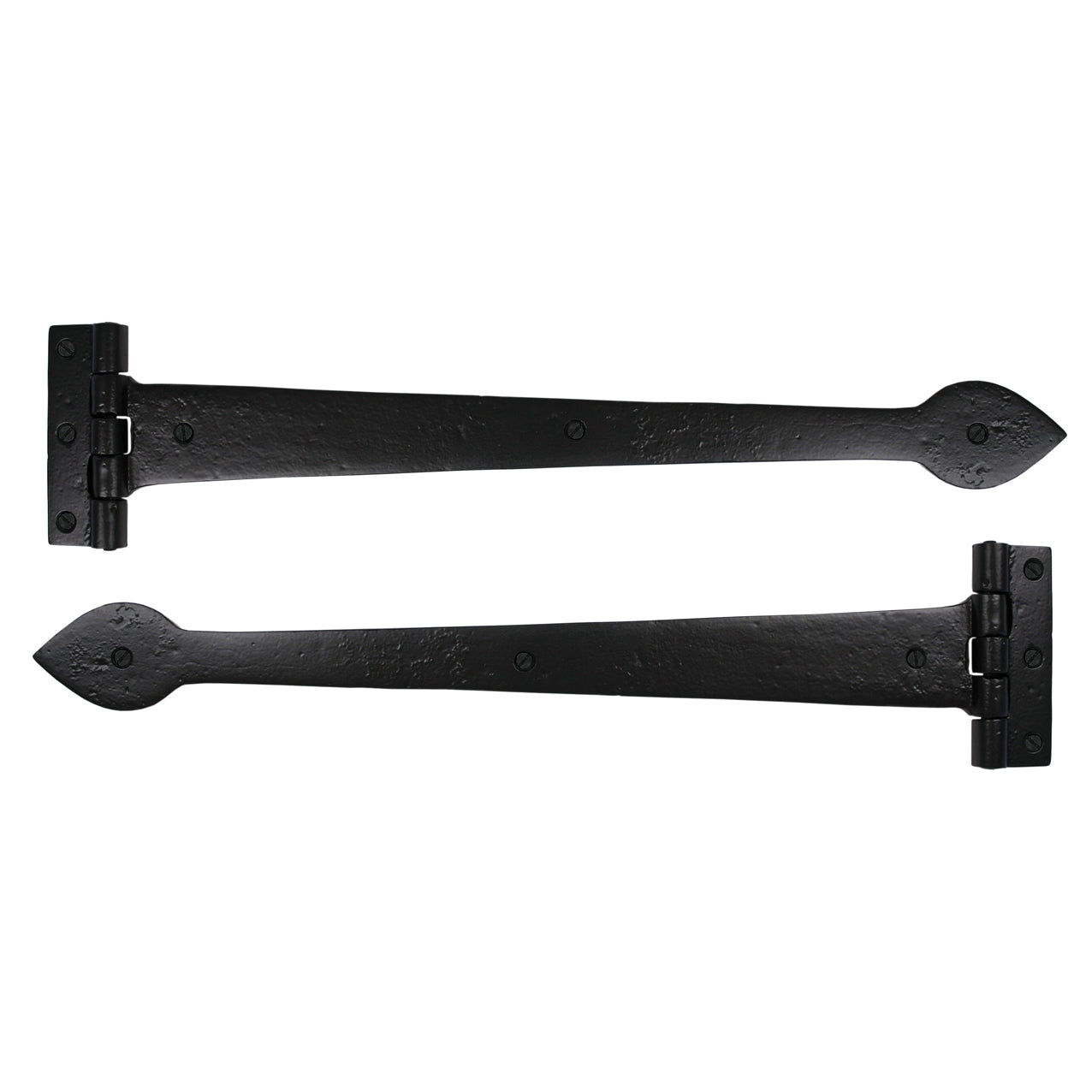 From The Anvil 73228 - Black Smooth 18" Cast T Hinge (pair)