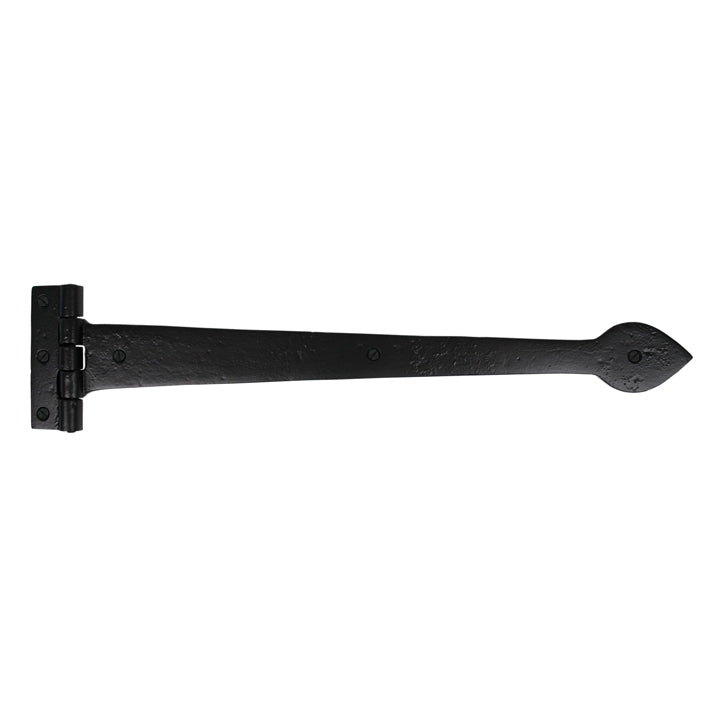 From The Anvil 73228 - Black Smooth 18" Cast T Hinge (pair) #finish_black-smooth