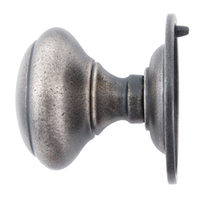 From The Anvil 83505 - Antique Pewter Round Centre Door Knob #finish_antique-pewter