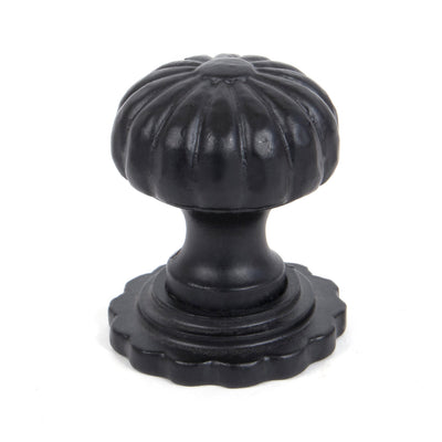 From The Anvil 83509 - Black Flower Cabinet Knob - Large #finish_black