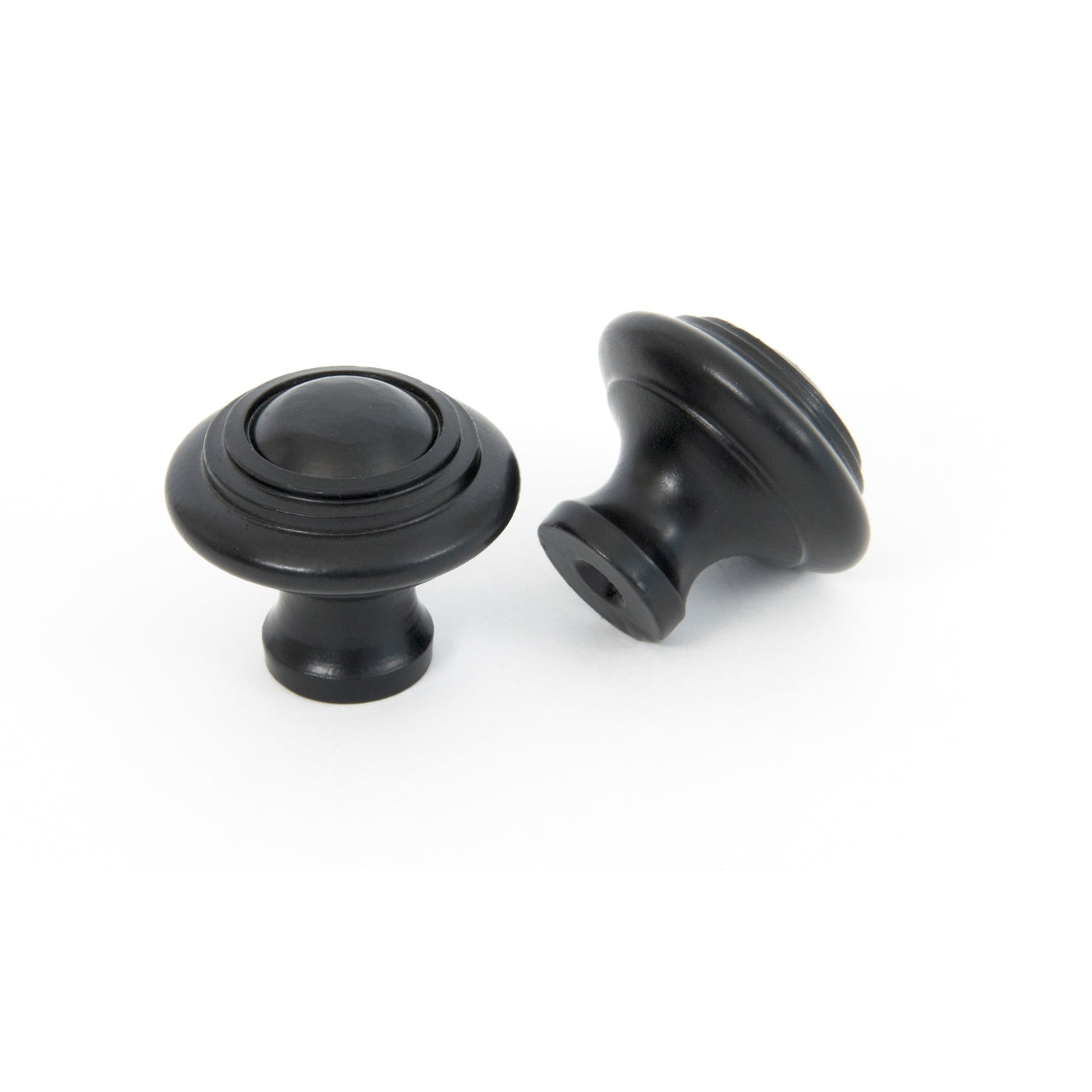 From The Anvil 83511 - Black Ringed Cabinet Knob - Small #finish_black