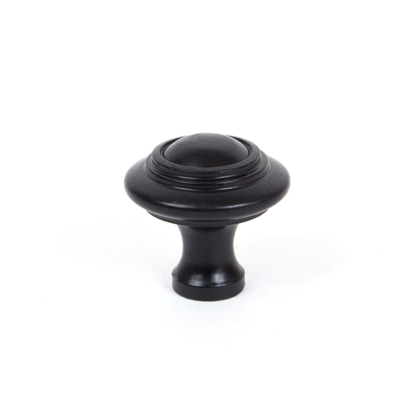 From The Anvil 83513 - Black Ringed Cabinet Knob - Large #finish_black