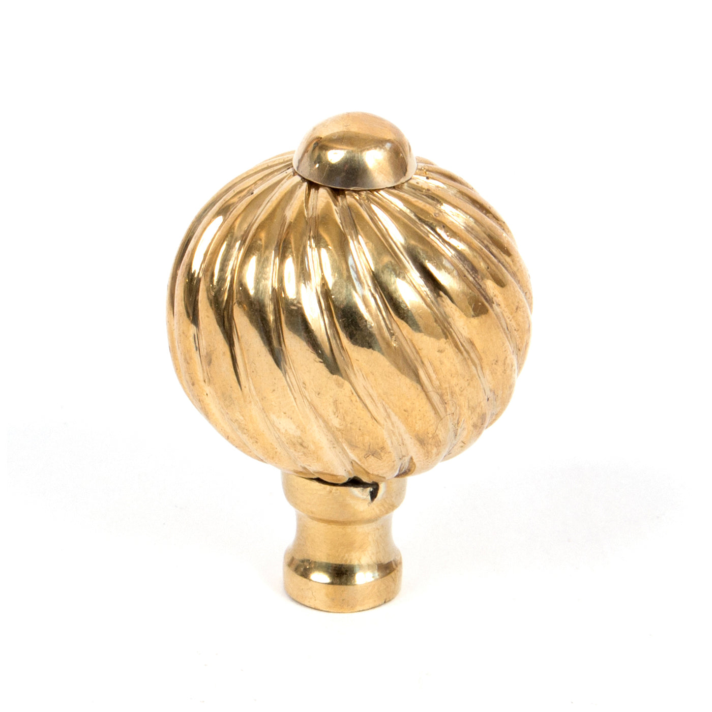 From The Anvil 83550 - Polished Brass Spiral Cabinet Knob - Small  #size_small---32mm