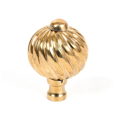 From The Anvil 83550 - Polished Brass Spiral Cabinet Knob - Small  #size_small---32mm