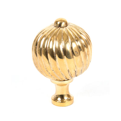 From The Anvil 83552 - Polished Brass Spiral Cabinet Knob - Large  #size_large---45mm