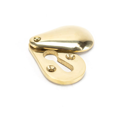 From The Anvil 83557 - Polished Brass Plain Escutcheon  #finish_polished-brass