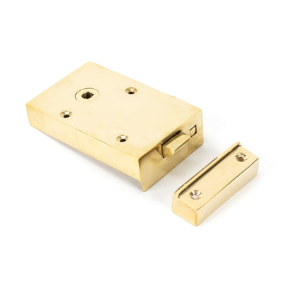 From The Anvil 83570 - Polished Brass Left Hand Bathroom Latch #finish_polished-brass