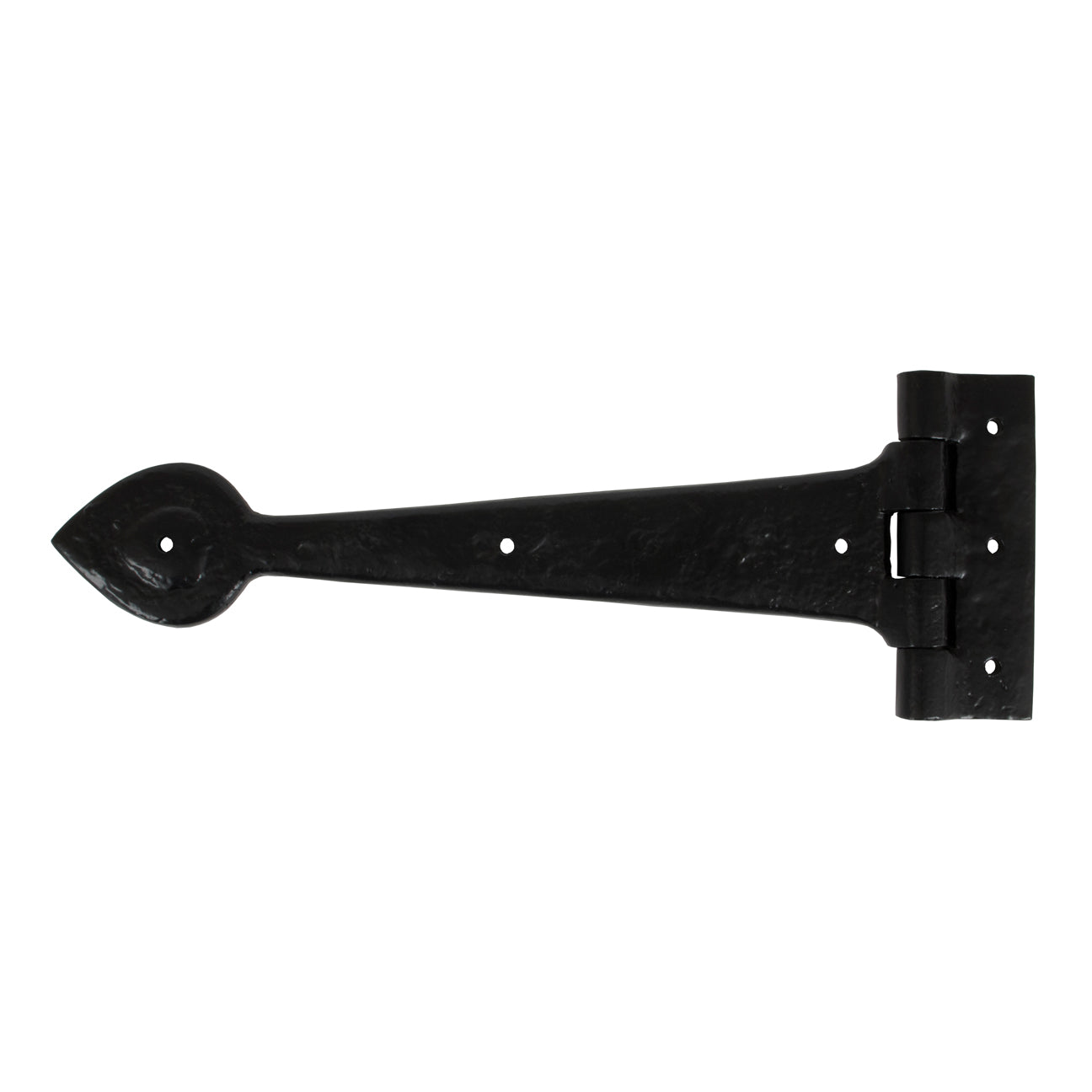 From The Anvil 83621 - Black Textured 12" Cast T Hinge (pair) #finish_black-textured