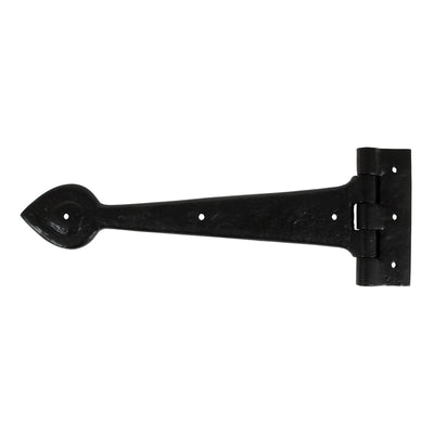 From The Anvil 83621 - Black Textured 12" Cast T Hinge (pair) #finish_black-textured