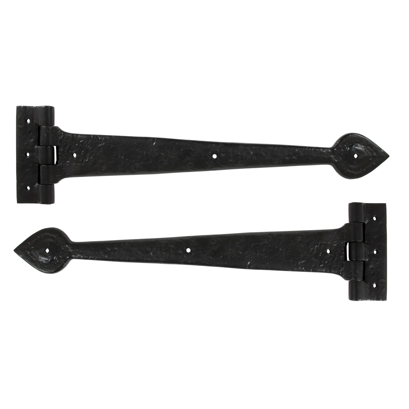 From The Anvil 83622 - Black Textured 16" Cast T Hinge (pair)