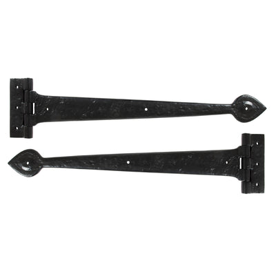 From The Anvil 83623 - Black Textured 18" Cast T Hinge (pair)