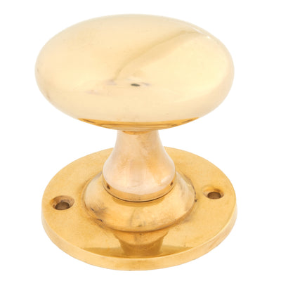 From The Anvil 83627 - Polished Brass Oval Mortice/Rim Knob Set #finish_polished-brass