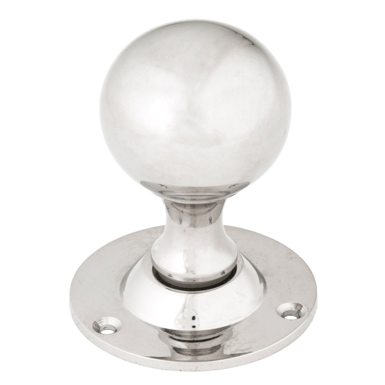 From The Anvil 83632 - Polished Nickel Ball Mortice Knob Set #finish_polished-nickel