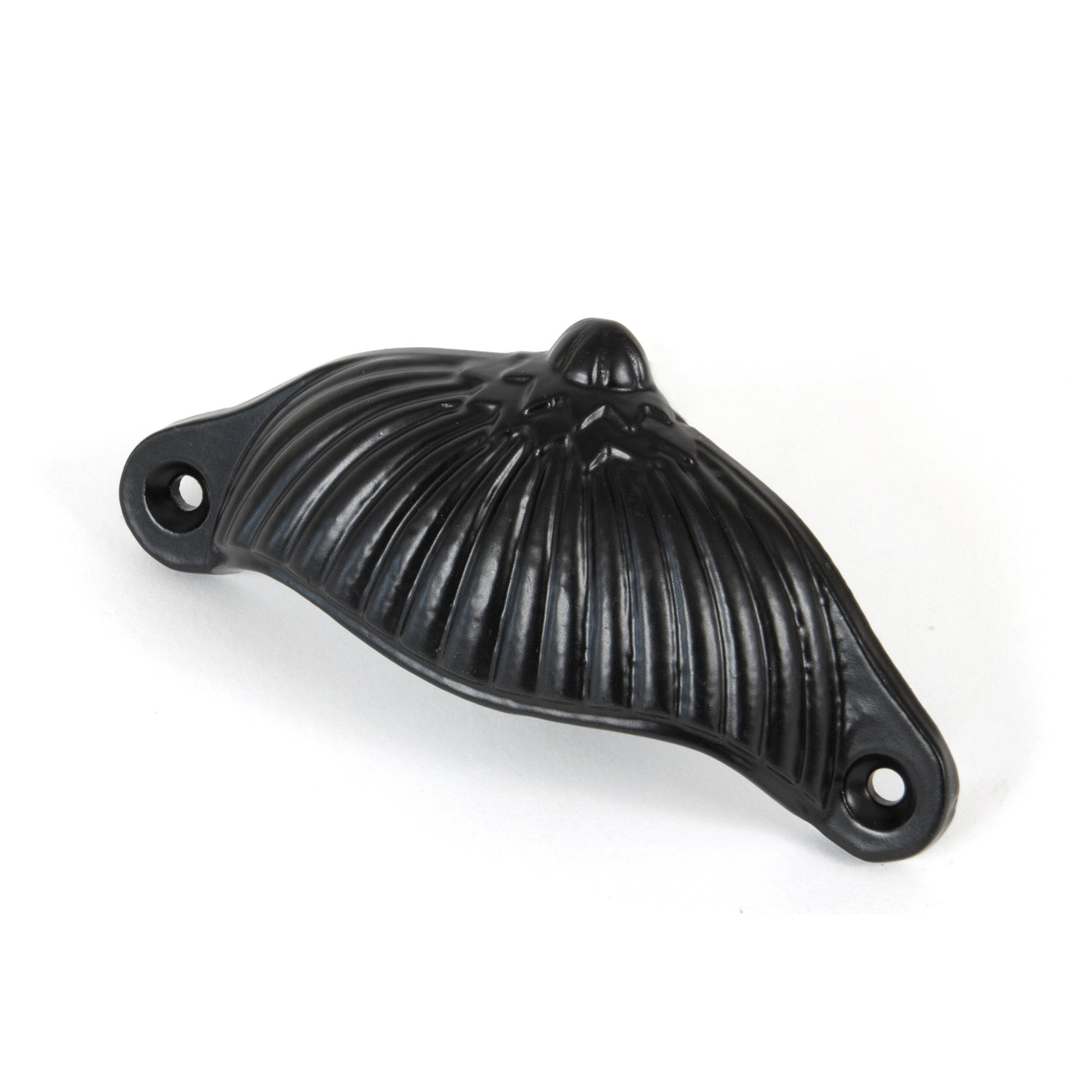 From The Anvil 83676 - Black 4" Flower Drawer Pull #finish_black