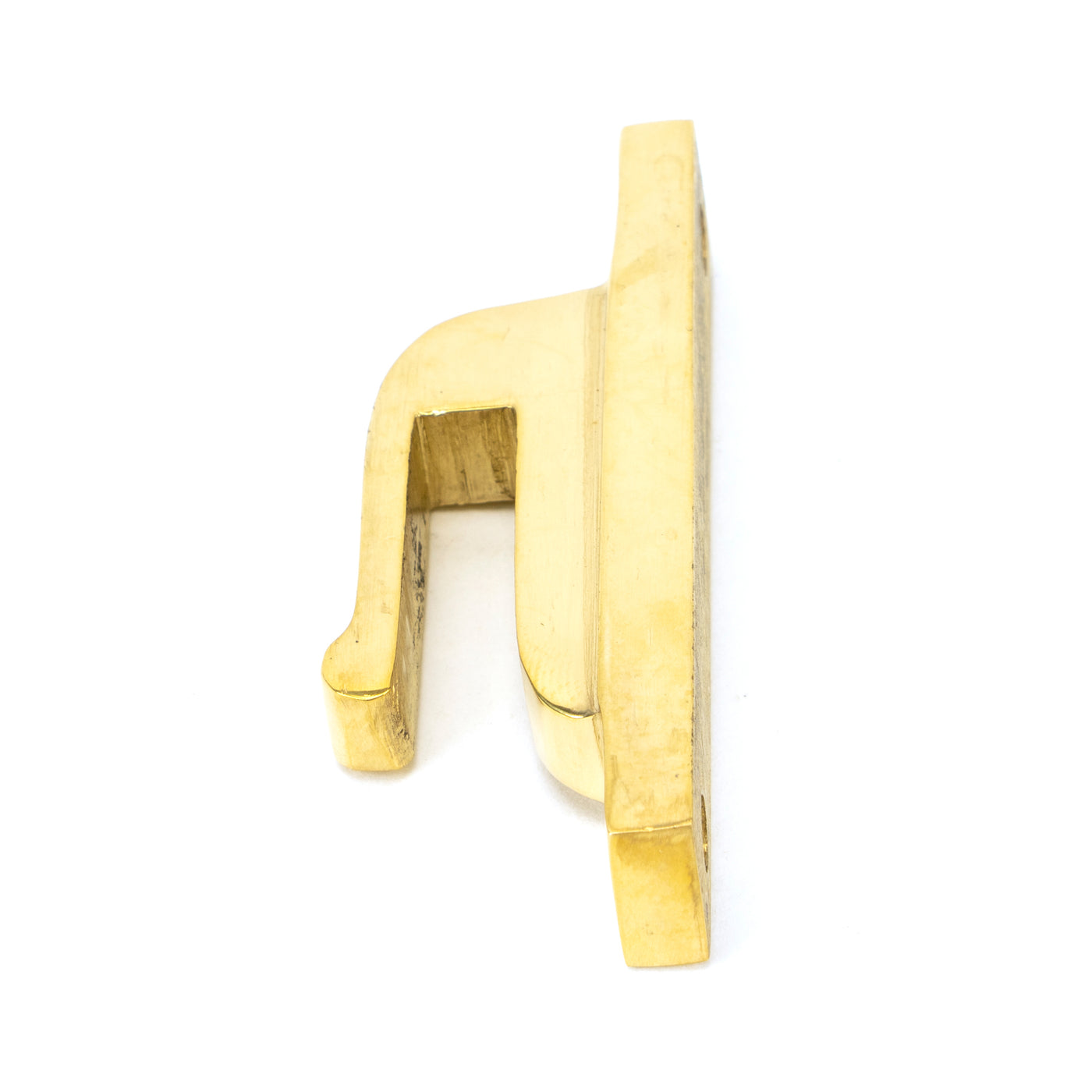 From The Anvil 83687 - Polished Brass Hook Plate #finish_polished-brass