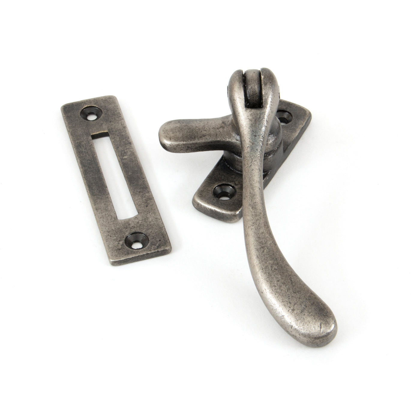 From The Anvil 83698 - Antique Pewter Peardrop Fastener  #finish_antique-pewter