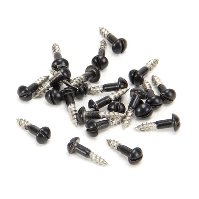 From The Anvil 83754 - Black SS 3.0 x 12 Roundhead Screws (25) #finish_black