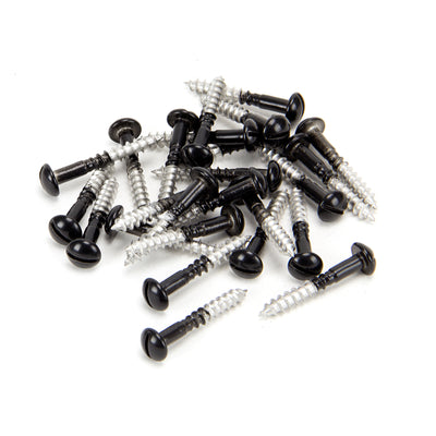 From The Anvil 83756 - Black SS 3.5 x 25 Roundhead Screws (25) #finish_black