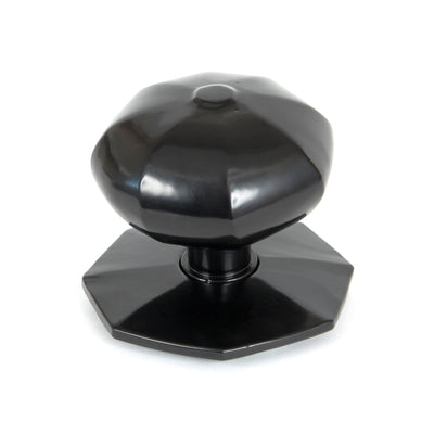 From The Anvil 83779 - Black Octagonal Centre Door Knob  #finish_black