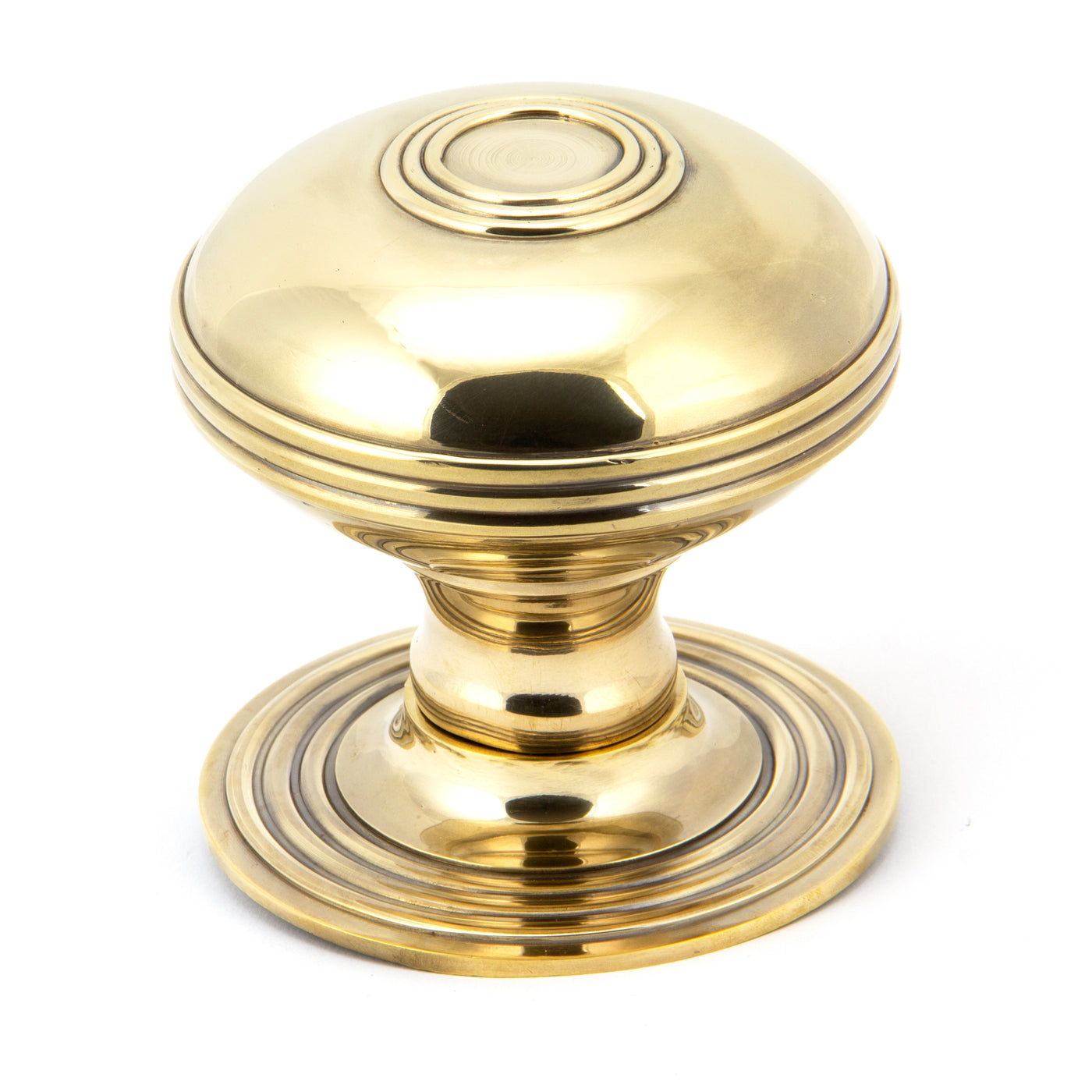 From The Anvil 83782 - Aged Brass Prestbury Centre Door Knob  #finish_aged-brass