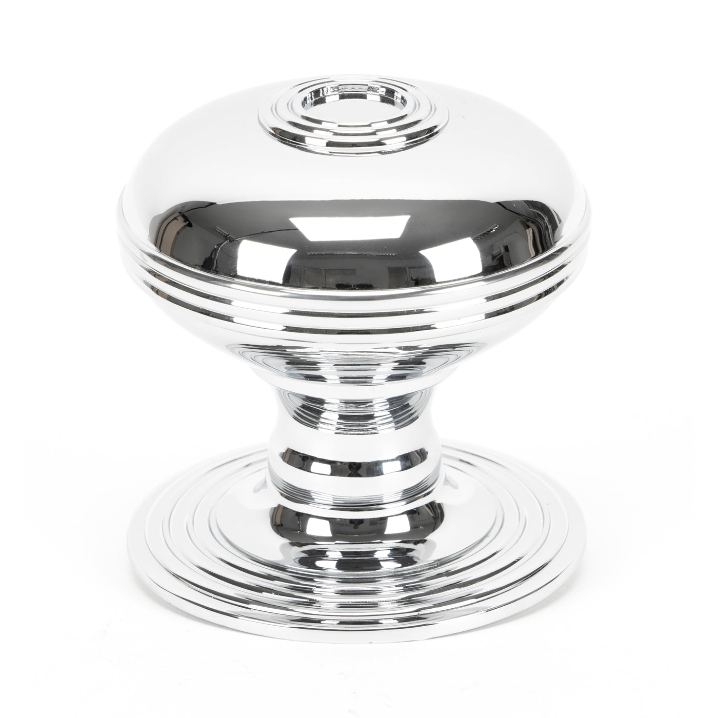 From The Anvil 83783 - Polished Chrome Prestbury Centre Door Knob  #finish_polished-chrome