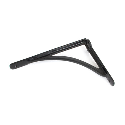 From The Anvil 83784 - Black 10'' x 7'' Curved Shelf Bracket #finish_black