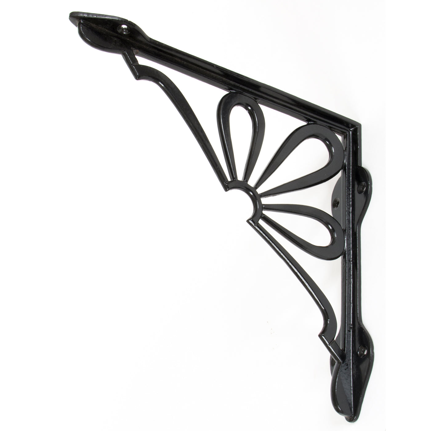 From The Anvil 83788 - Black 9" x 9'' Flower Shelf Bracket  #finish_black