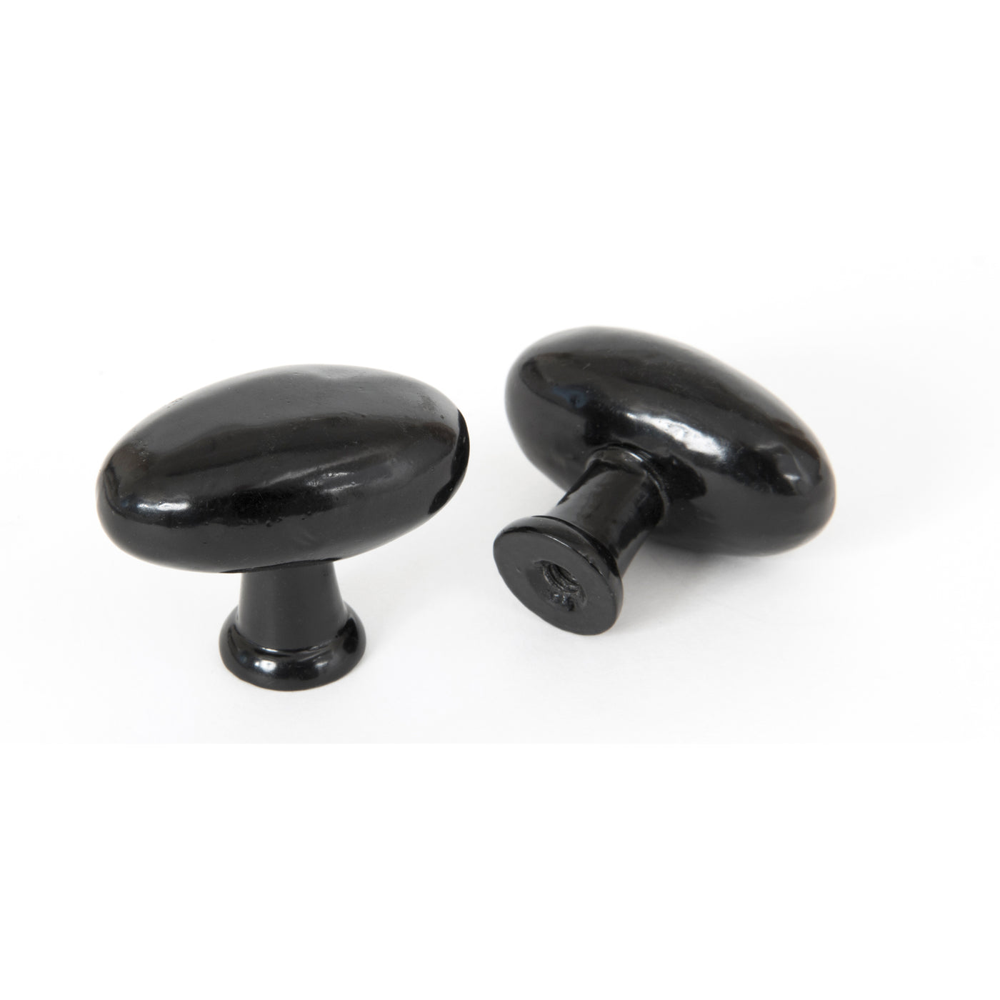 From The Anvil 83790 - Black Oval Cabinet Knob #finish_black