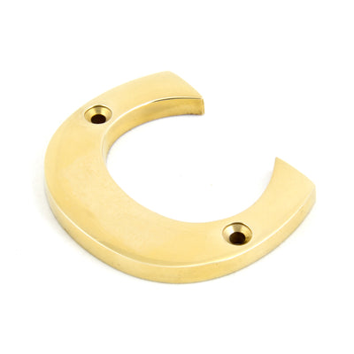 From The Anvil 83801C - Polished Brass Letter C #finish_polished-brass