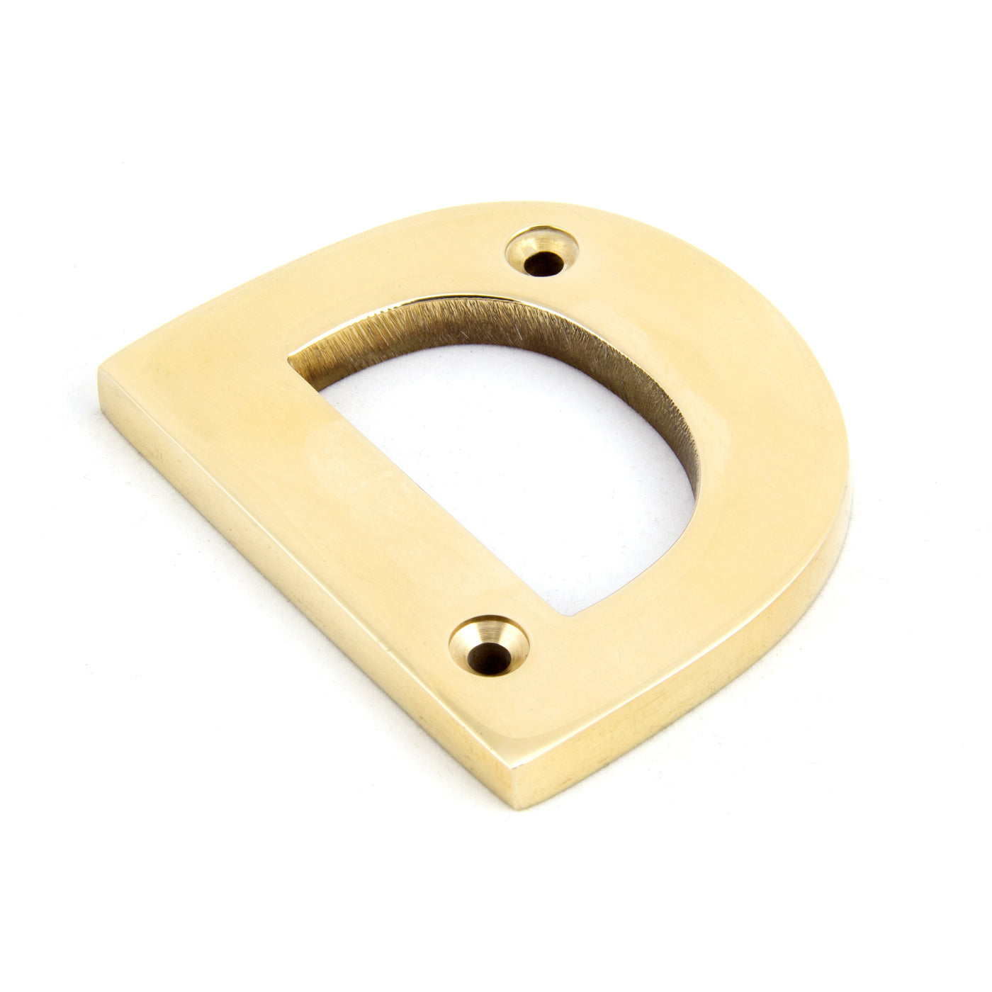 From The Anvil 83801D - Polished Brass Letter D #finish_polished-brass