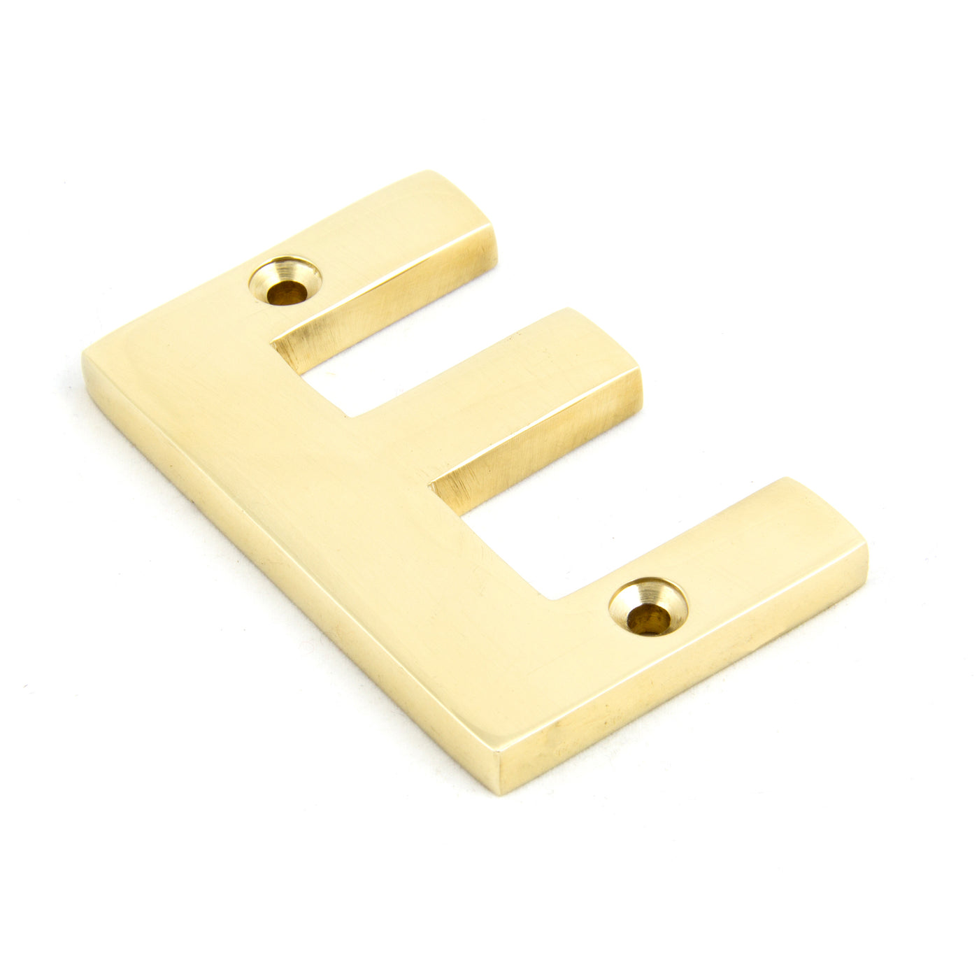 From The Anvil 83801E - Polished Brass Letter E #finish_polished-brass