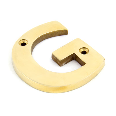 From The Anvil 83801G - Polished Brass Letter G #finish_polished-brass